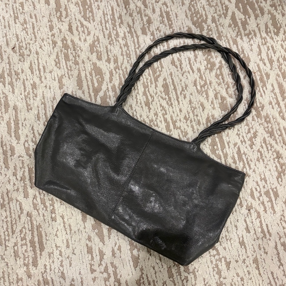 Latico Elegant Gray Leather Shoulder Bag